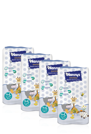 Nannys MONTHLY PACK Sensitive No4+ Maxi (9-20Kg) 141τμχ. + ΔΩΡΟ 35τμχ. (176τμχ.)