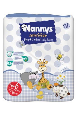 Nannys Sensitive No6 JUMBO (15-30Κg) 16τμχ.