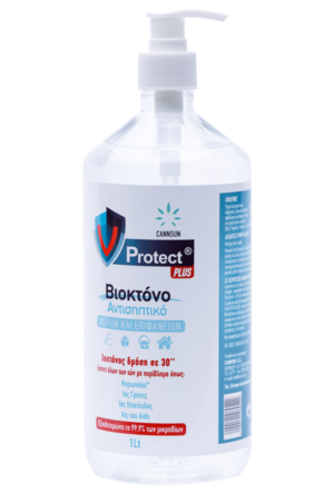 V Protect Plus Pump Αντισηπτικό Χεριών 1000ml