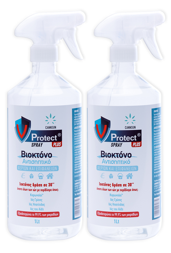 V Protect Plus Trigg. Αντισηπτικό Χεριών Value Pack 2x1000ml