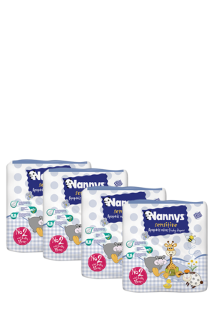Nannys MONTHLY PACK Sensitive No2 Mini (3-6Kg) 39τμχ. + ΔΩΡΟ 21τμχ. (60τμχ.)