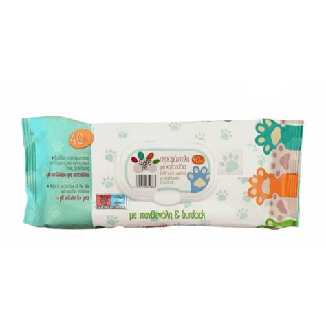 safe-pet-ygra-mantilakia-me-aroma-baby-powder-40tmch-enlarge Safe Pet Υγρα Μαντηλια Σκυλους 40 Τμχ